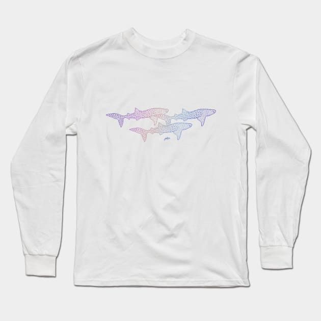 Whale Sharks Long Sleeve T-Shirt by le_onionboi